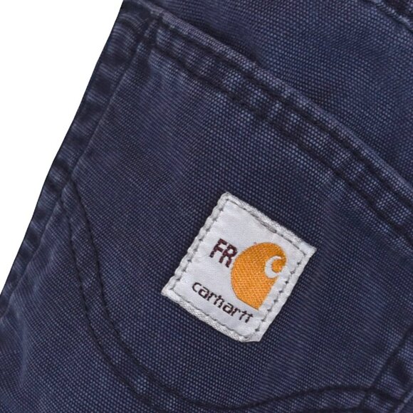 *Paint & Distressing* Carhartt FR Work Pants Navy 54x30 Flame Resistant Canvas - Picture 5 of 10